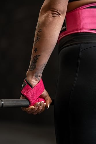 Miniatura 10 de Correas de levantamiento para mujer (1 par) - Muñequeras - para levantamiento de pesas, culturismo, entrenamiento de gimnasio, entrenamiento de