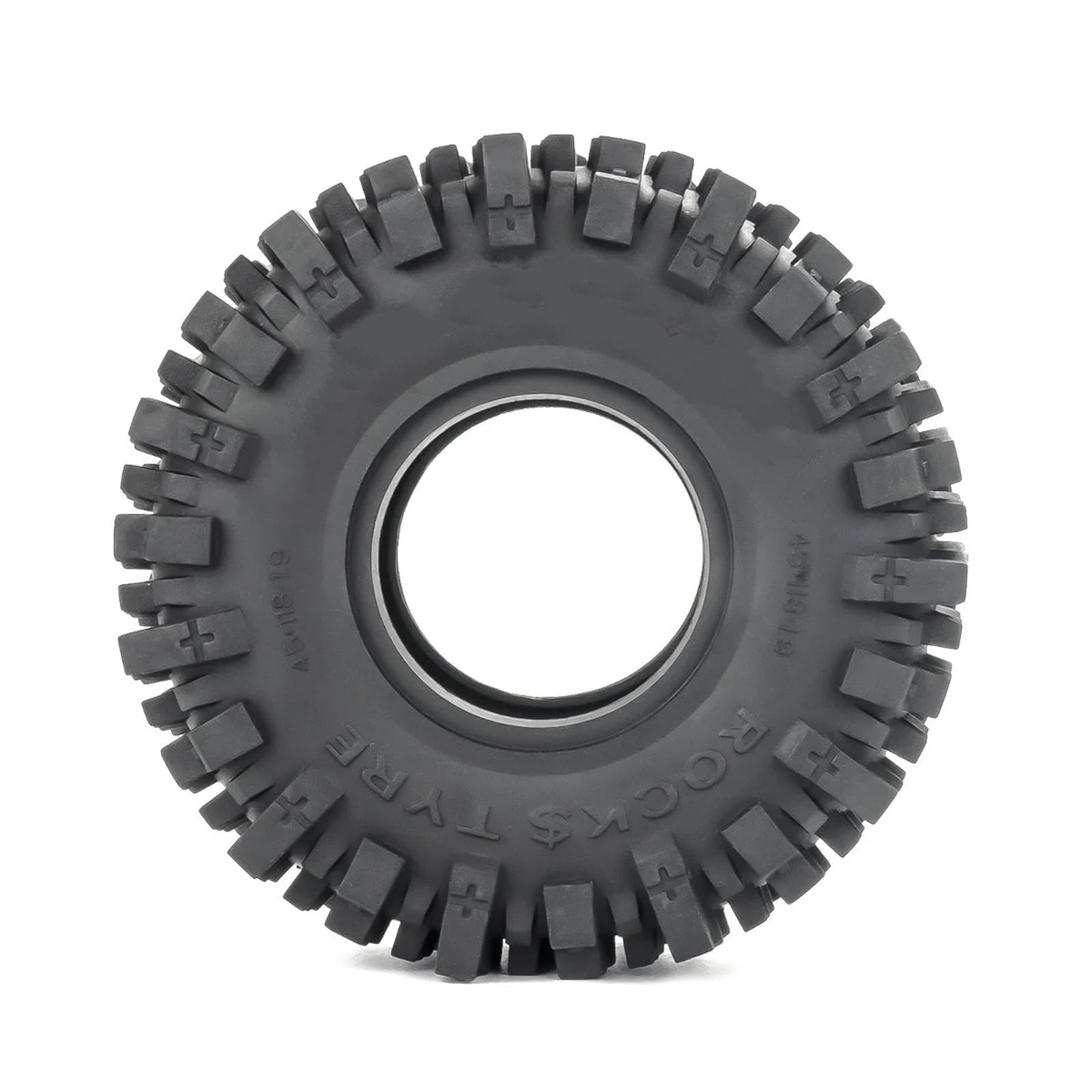 para TRX4 para TRX6 para Axial para SCX10 II III 90046 AXI03007 para Redcat GEN7 GEN8 D90 Blaze 1/10 4PCS 1.9 ''Ruedas Goma Neumáticos sobre Orugas RC Coche NeumáTico Piezas