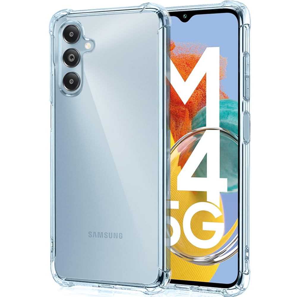 TheGiftKart Transparent Crystal Clear Back Cover Case for Samsung Galaxy M14 5G | Shockproof Soft TPU Case | Cushioned Edges for Ultimate Protection Back Cover Case for Samsung M14 5G (Transparent) (B0C2YHJ9TK) Amazon Price History, Amazon Price Tracker