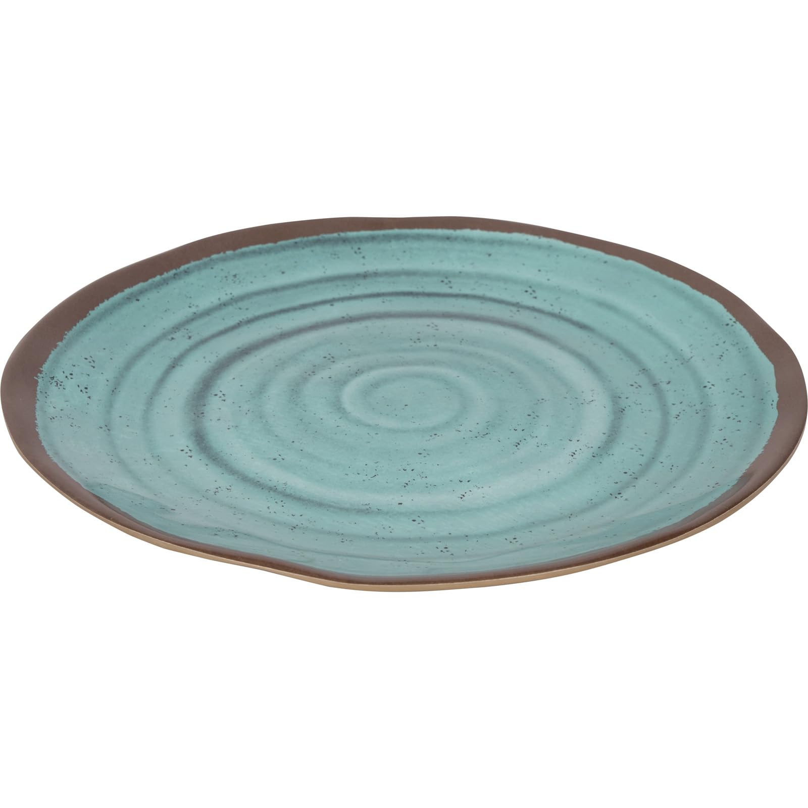 Bo-Camp - Vajilla - 100% melamina - 12 Piezas - Halo - Agua/Terracota