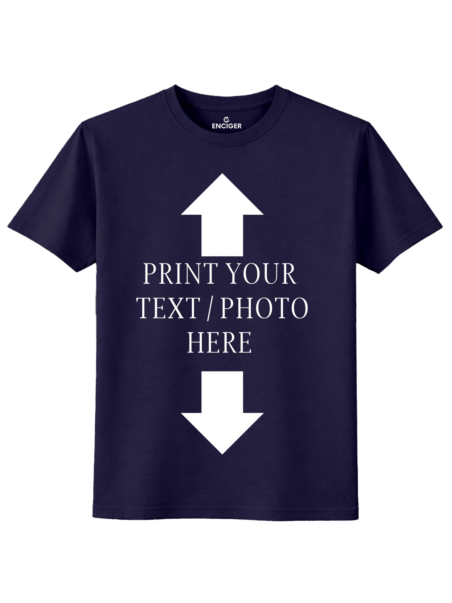 Custom Cotton T Shirt for Men | Personalized Front & Back Print | Customized Photo/Text Round Neck Tee-picture-32