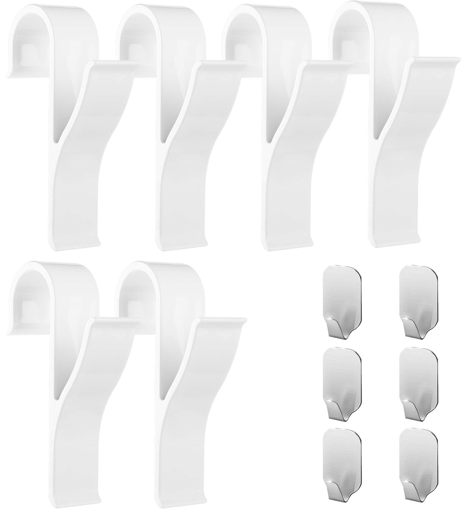 Set 6 Ganci Appendipiatti Da Parete - Supporti Invisibili In Acciaio Inox Per Piatti Decorativi 4/6/8 Pollici - Foto 12