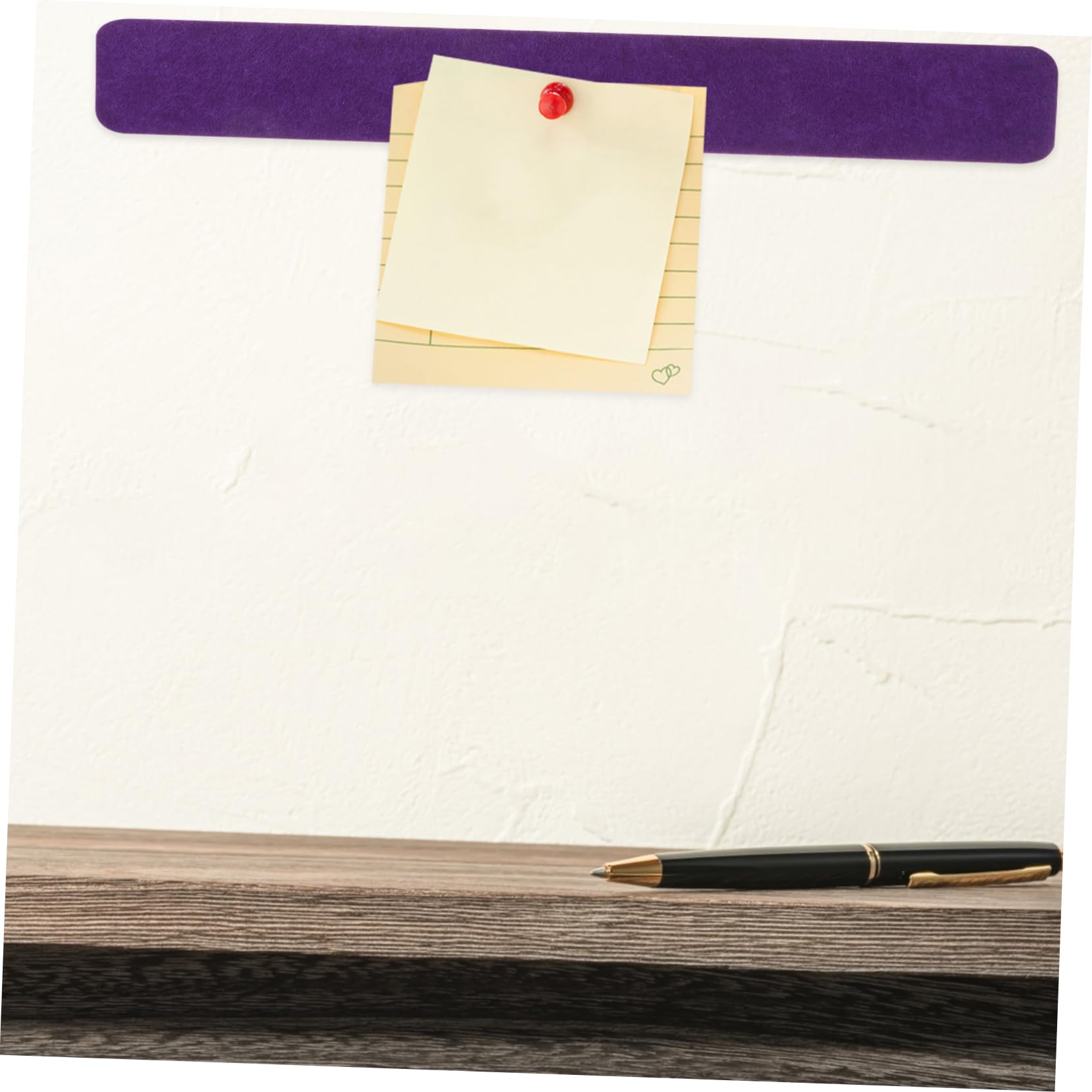 Uonlytech 6pcs Felt Bulletin Board Strips for Office Dry Erase Wall Message Board Pink Border Self-Adhesive Decorative Strip