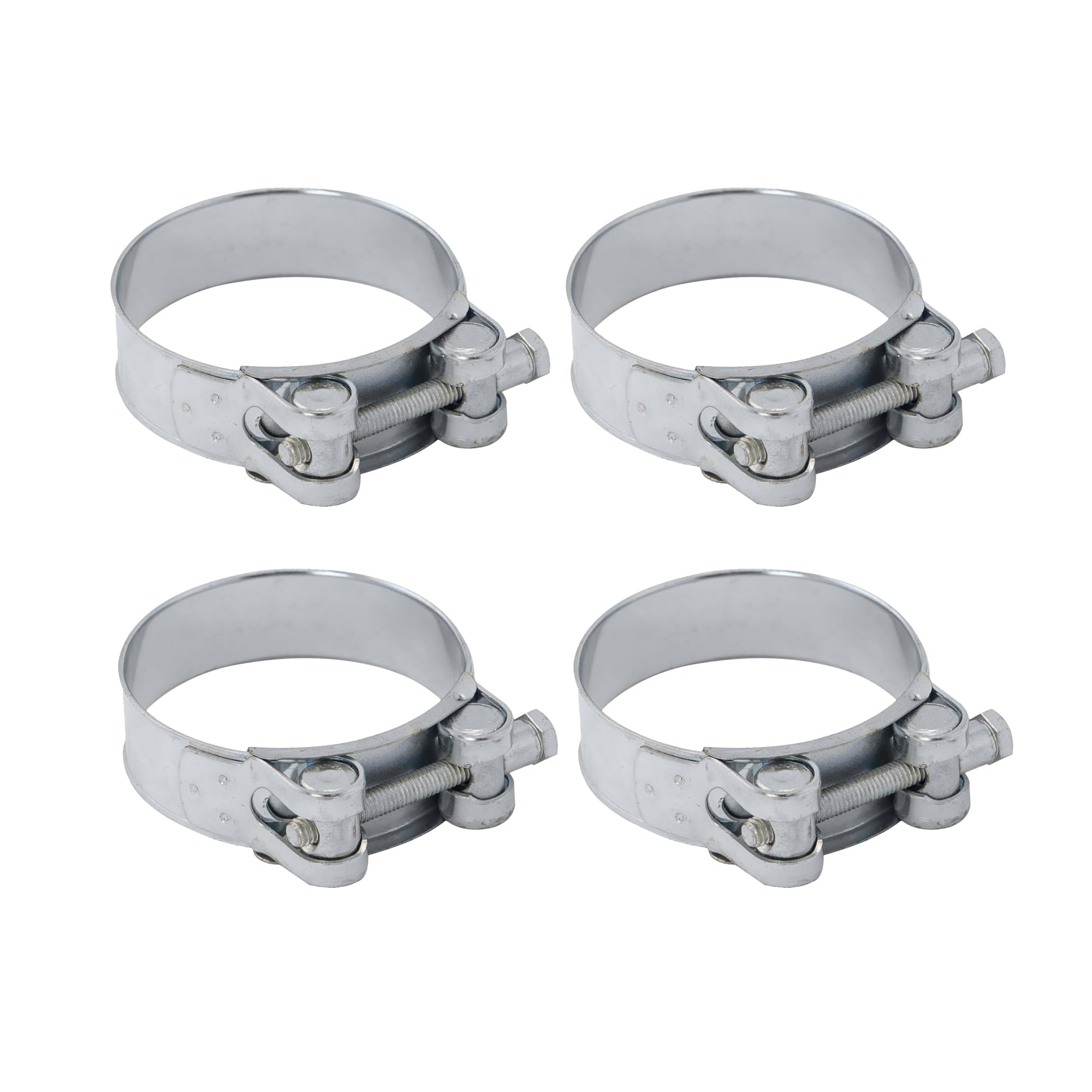 DOJA Industrial Joint Bolt Clamp, 104-112 mm Diameter, Pack of 4, Metal T-Bolt Pipe Clamps, Hose Clamps, Hose Clamps, Hose Clamp, Exhaust Clamp, Hose Clamp, Hose Clamp, Ear Clamps