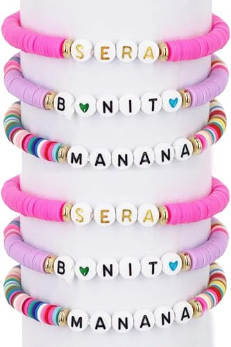 Shelling Home Karol G - Pulseras inspiradas en la pulsera Manana Sera Bonito Bichota, joyería para mujeres y niñas, Nailon, No