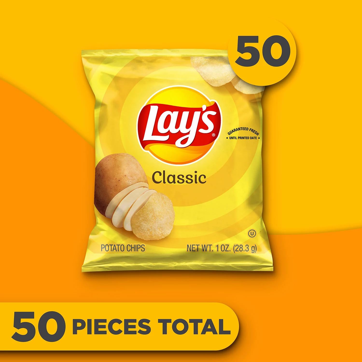 Potato Chips, Lay's Classic, 1 oz, 50-count