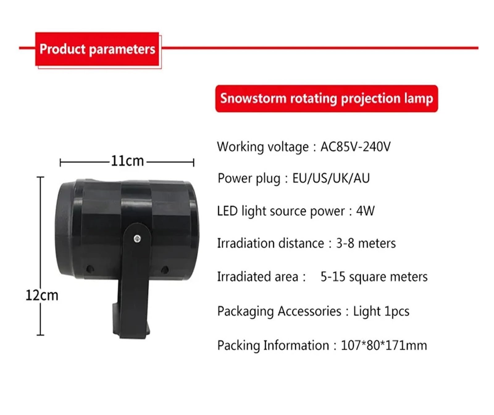 Światła projektora, świąteczne światło projektora, zewnętrzne światło projektora LED, wodoodporne dekoracje świąteczne, światło płatka śniegu, oświetlenie sceniczne, ściana ogrodu imprezoweg