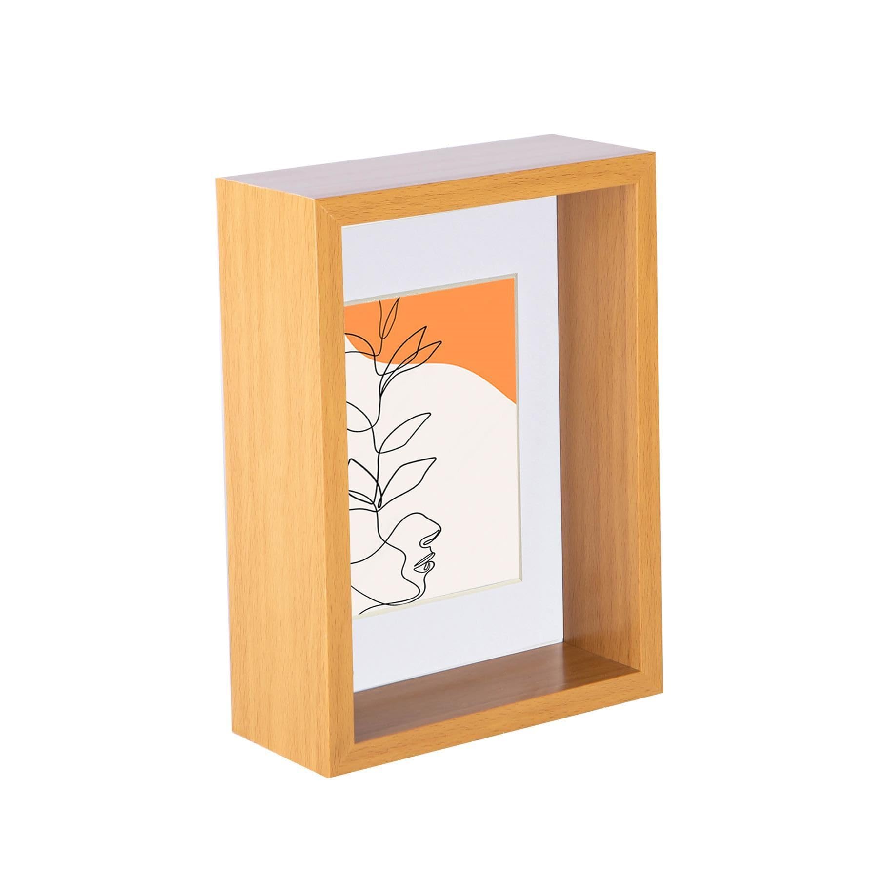 Nicola Spring Wood Photo Frame - 5 x 7" with 4 x 6" Mount - White