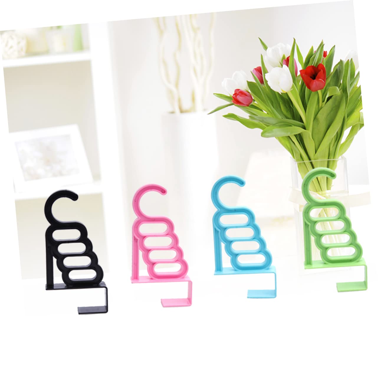 LYGXWJFC Perchero para Colgar Ropa sobre la Puerta Perchero Perchas de plástico Perchero portátil Perchero para Colgar sobre la Puerta Ganchos Traseros para Puerta Colgador detrás de la Puerta