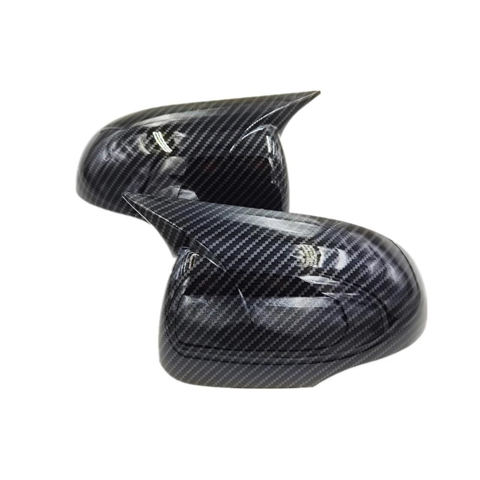 Slimes With Car Rearview Side Mirror Cover Wing Cap Sticker Exterior Door Case Trim Carbon Fiber Look For Hyundai I20 2008-2014(With)