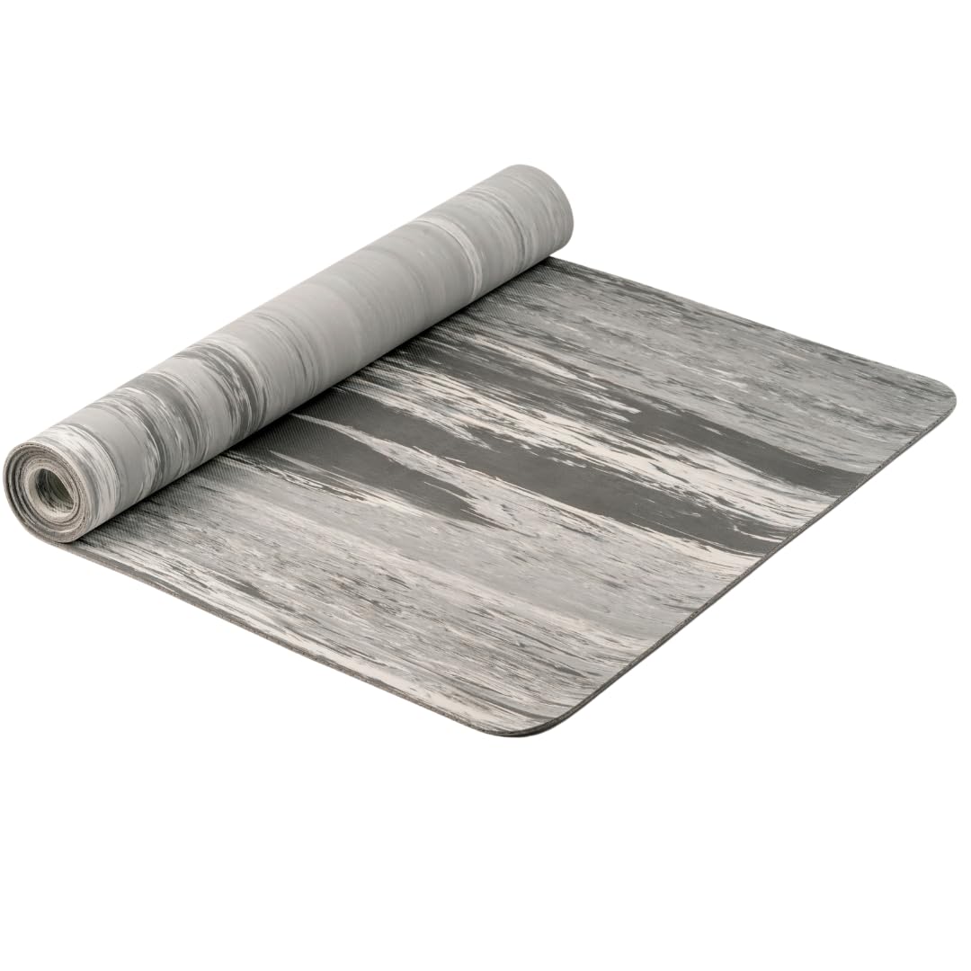 Flowlife by Essensolife Non-Slip Yoga Mat for Men & Women – Thick Natural Rubber Fitness Mat for Home Workout, Pilates, Stretching & Meditation (Grey)-picture-13