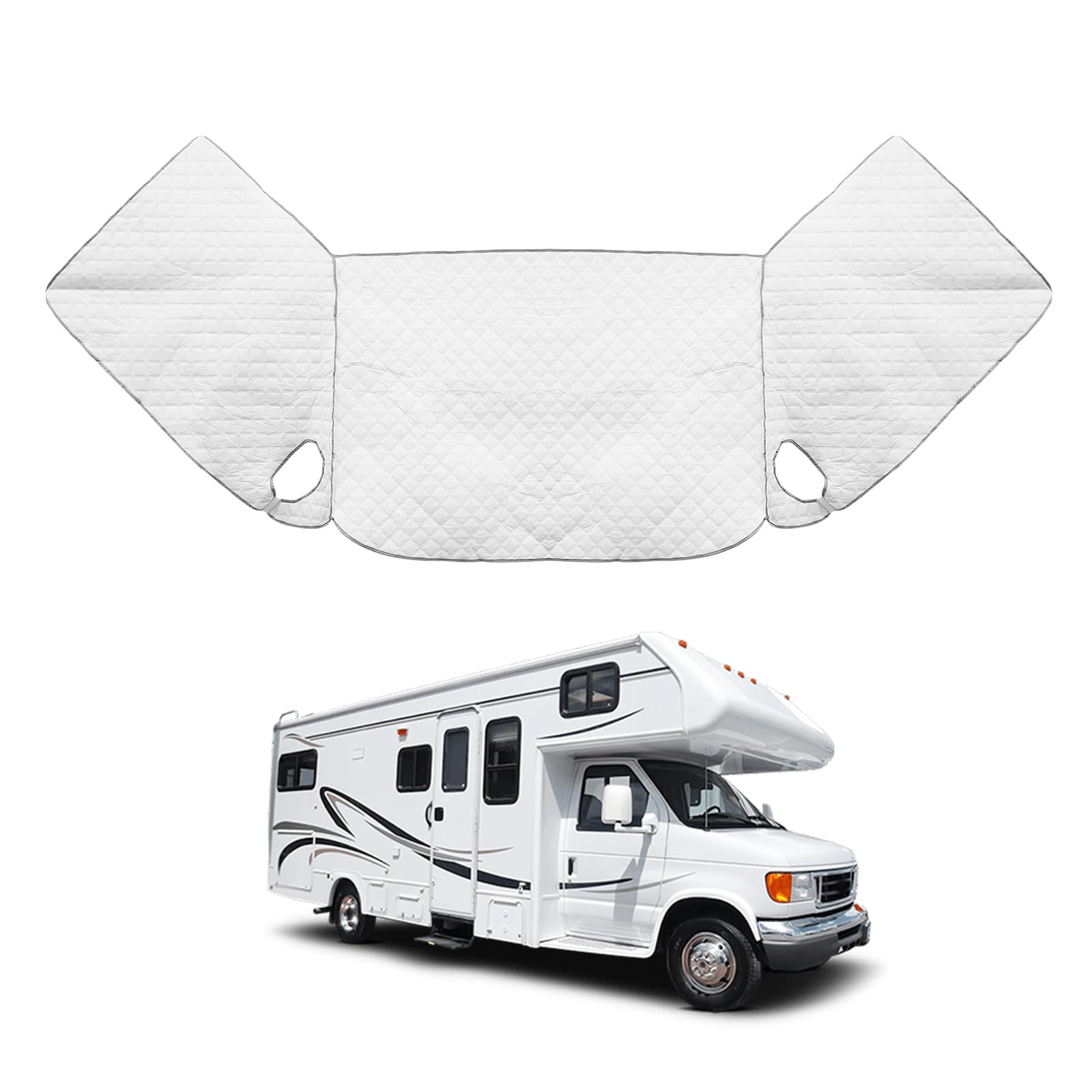 LICHENGTAI Frontscheibenabdeckung Auto Kompatibel mit Fiat Ducato/Citroen/Peugeot Boxer 2006-2022 Windschutzscheibenabdeckung Autoscheibenabdeckung für Gegen Sonne/Staub/Frost/UV-Schutz