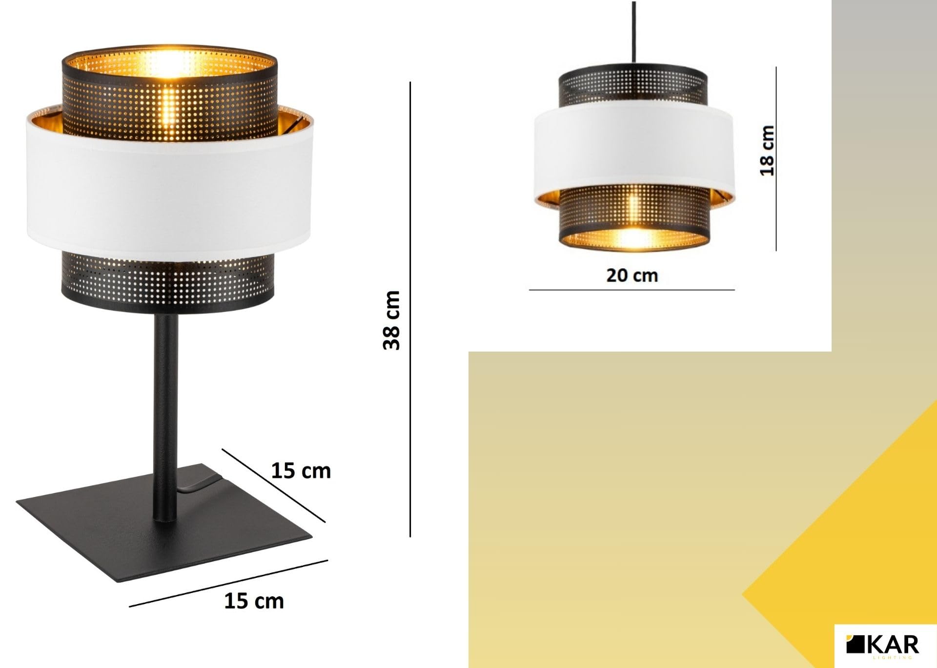 Schreibtischlampe 1-flammig aus PVC und Metall Schwarz Weiß E27 Fassung LED geeignet Lampe für Wohn- und Bürobereiche