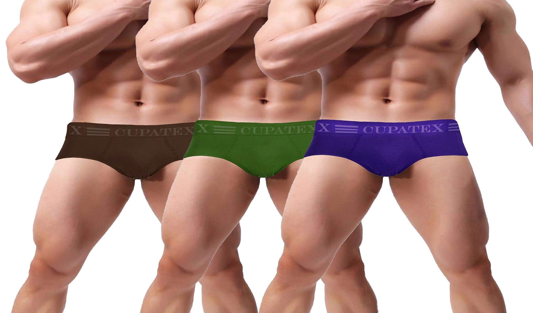 CUPATEX Multicolour Briefs Pack of 3,Size: XX-Large-image-37