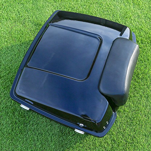 TCT-MOTORPARTS Vivid Black Chopped Trunk & Backrest para Harley 1997-2013 Touring Electra Glide Ultra Limited Street Glide Raod Glide miniatura 5