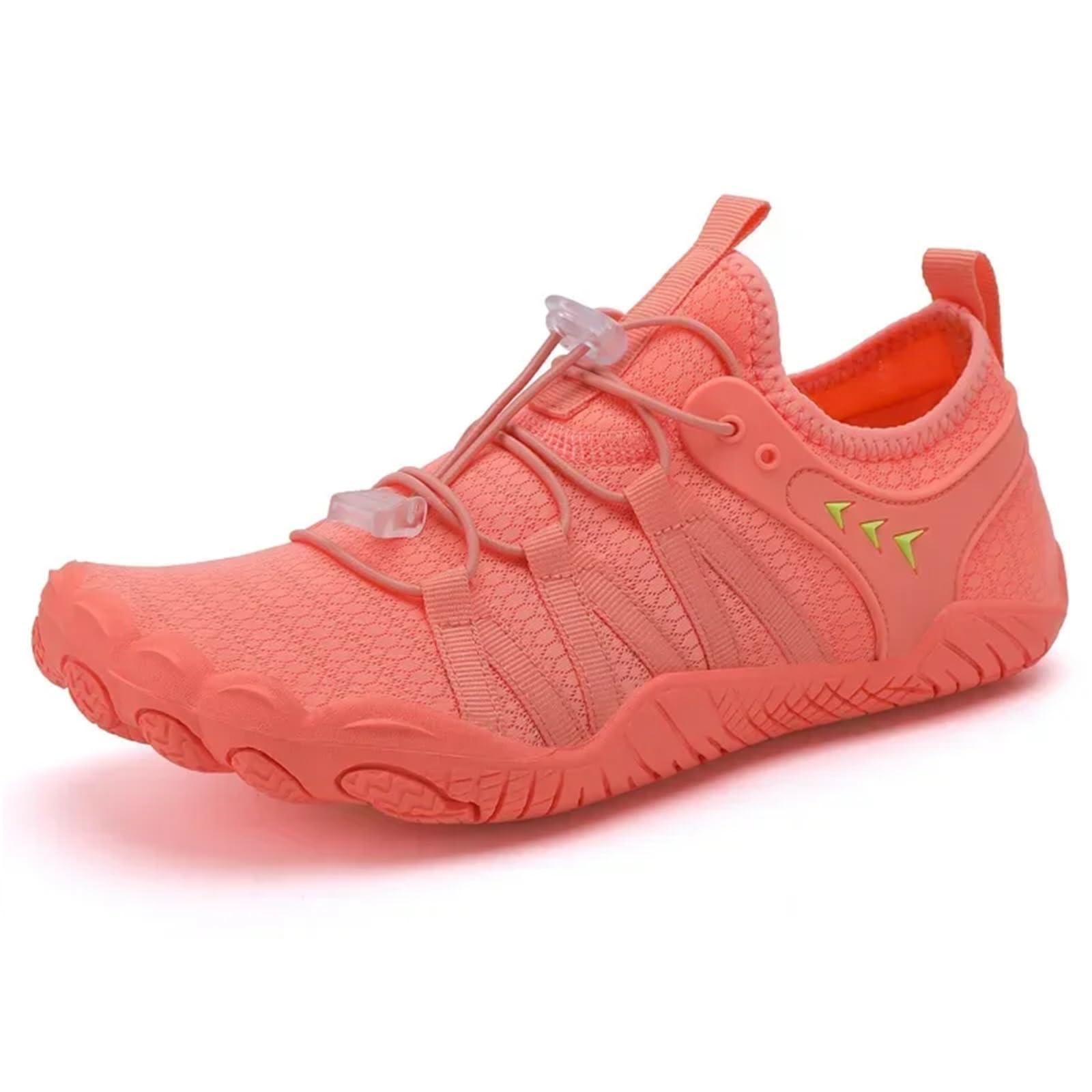 Barfuss Schuhe Damen Sommer-Outdoor-Schuhe, Schnelltrocknende Schuhe, Strandschwimmen, Tauchsport, Wasserschuhe, Watschuhe(Orange red,35)