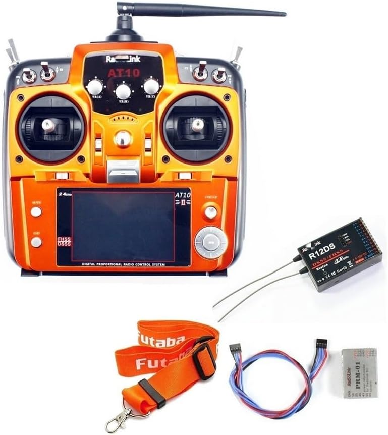 For RadioLink AT10 II 2.4Ghz 10CH RC trans with R12DS Receiver PRM-01 Voltage Return Module for RC Quadcopter Fixed Wing(Grey Mode1)
