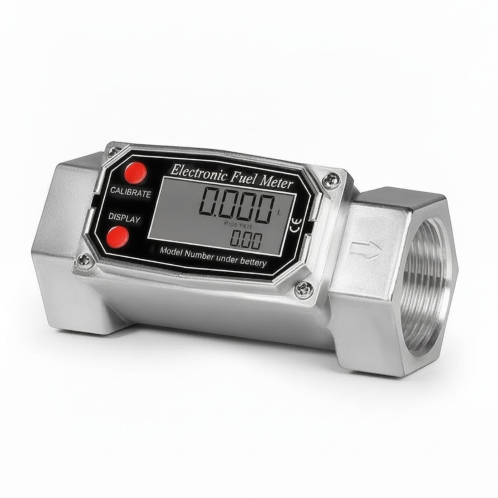 CALANDIS Turbines flowing Meter with Digital Display Display Aluminum Digital Impeller Meter Waterproof for Technicians, Mechanics 2 Inch Alloy W 2 Conn-image-39