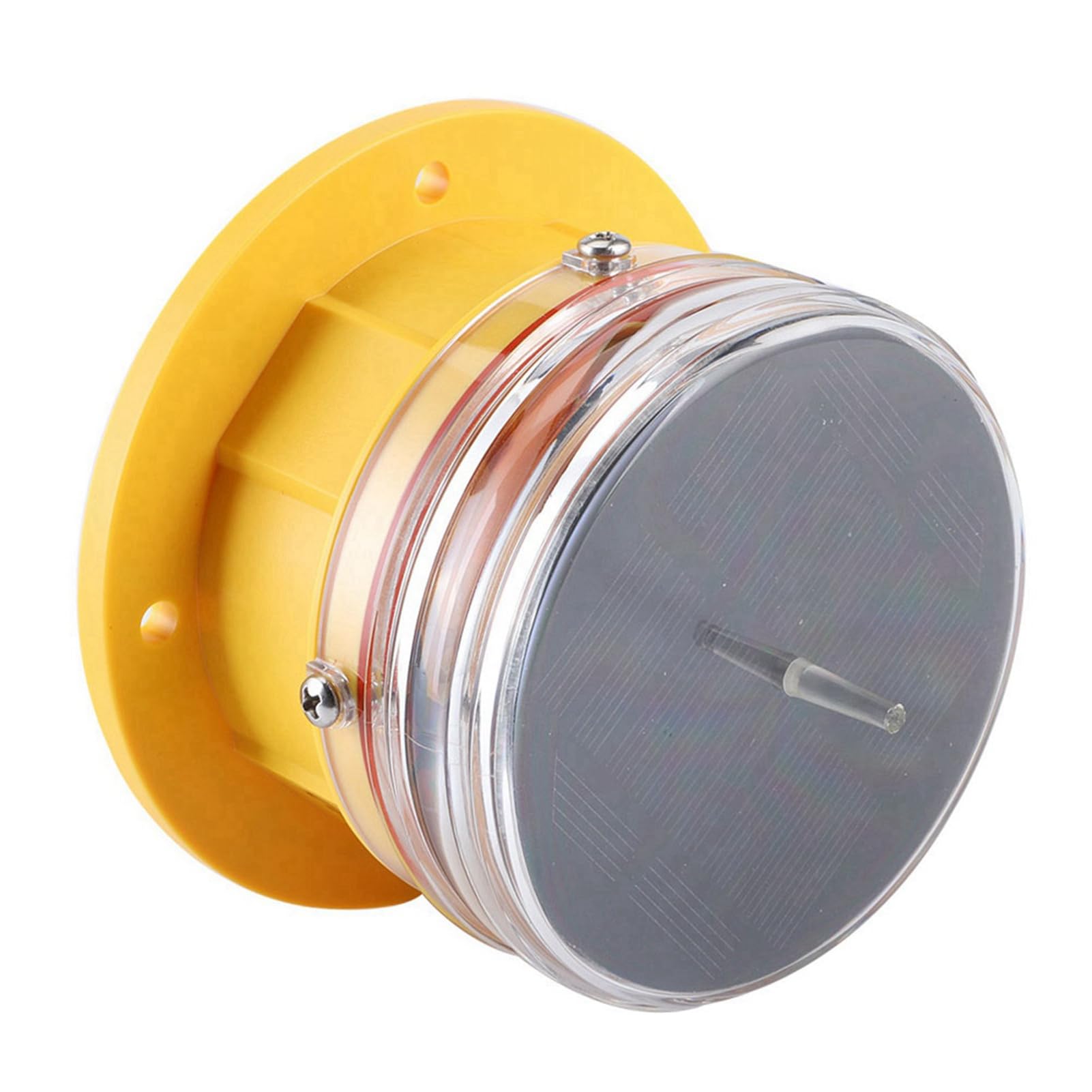 Yctze Luce Laterale Solare, Faro da Giardino, IP68 Impermeabile, per | Materiale PC durevole, ricarica solare, visibilità a 360 gradi, sicurezza marina