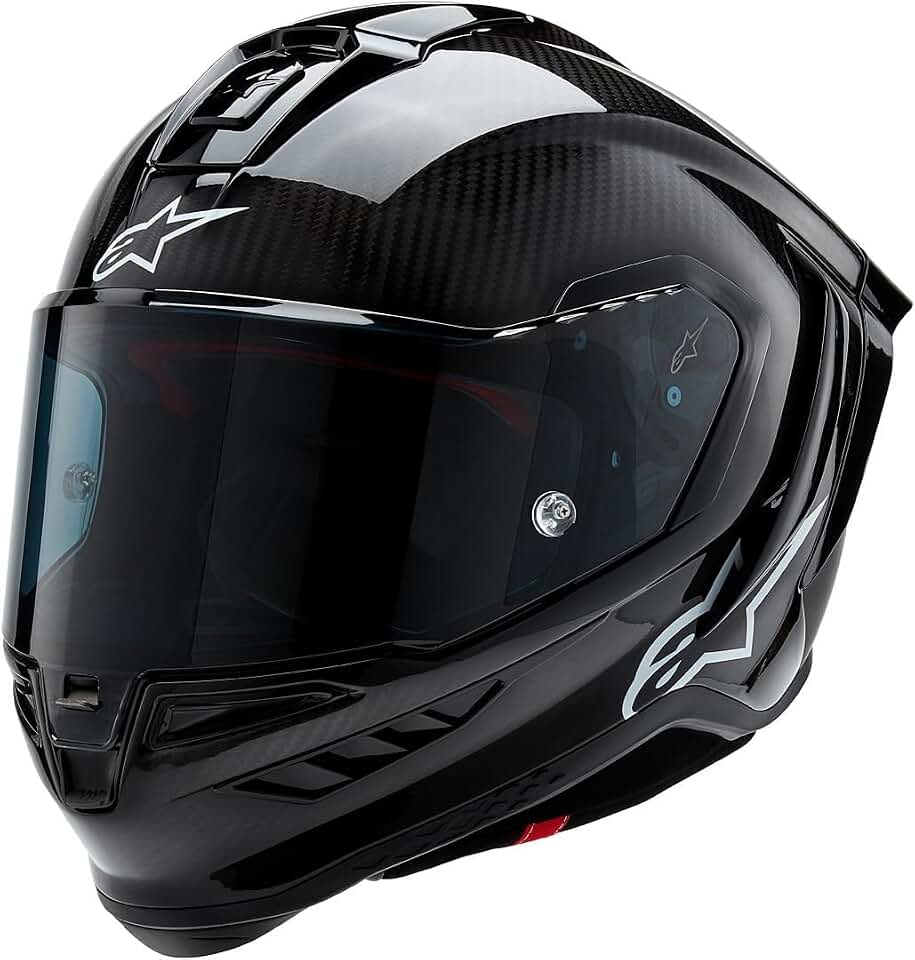 Alpinestars Supertech R10 Solid Helmet, Carbon Shell, CE-Certified, Advanced Ventilation & Fit