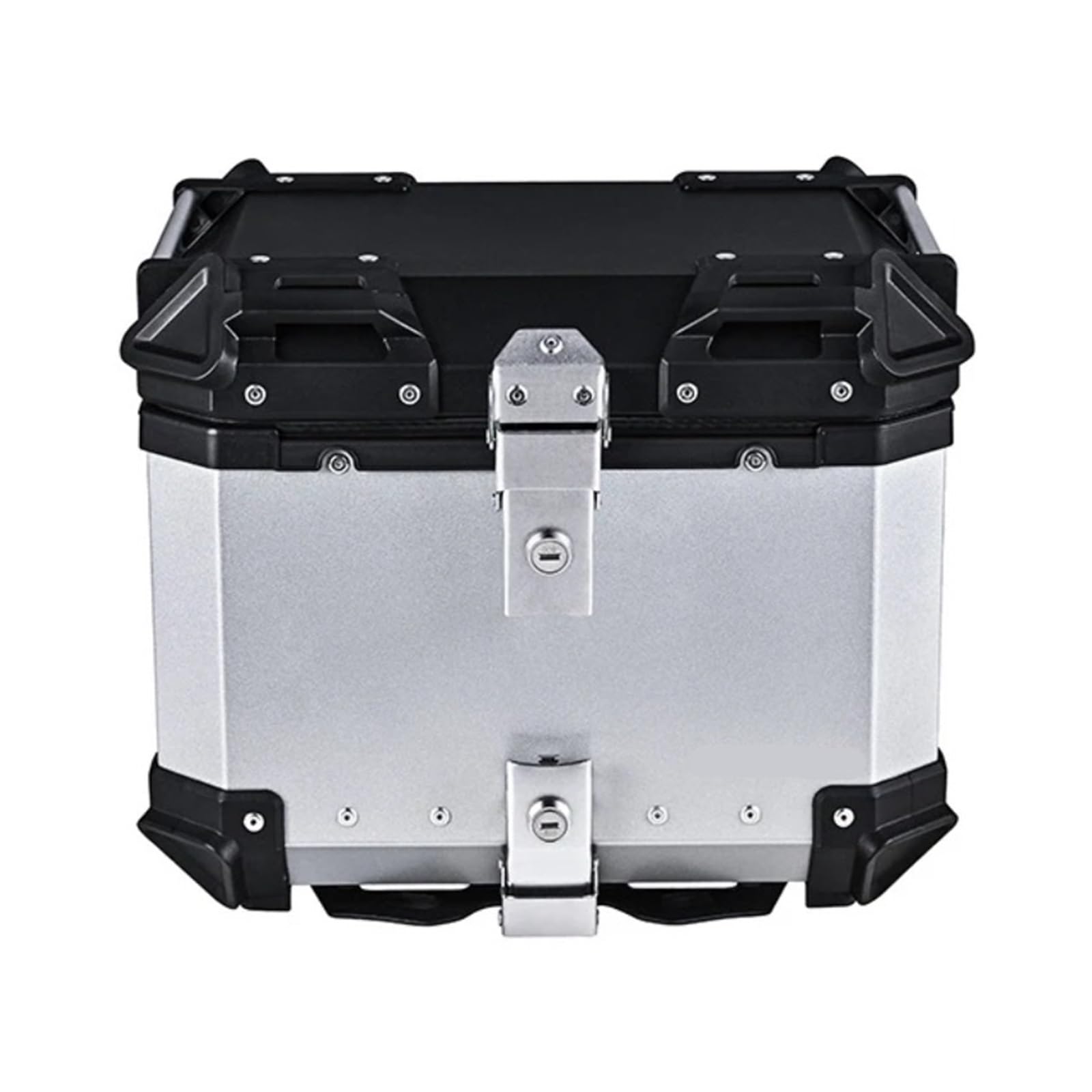 Top Case Box Luggage Moto Boîte Arrière De Moto 55L/65L/80L/100L, Coffre À Bagages Universel, Serrure, Mallette Rangement, Accessoires Supérieure(Black 80L)