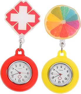 2 Pçs Relógio De Bolso Enfermeira Clipe De Enfermagem Relógio De Bolso Enfermeira Paramédico Relógio Pendurado Alfinete De Lapela Relógio Pendurado Com Segunda Mão Enfermagem Mãos