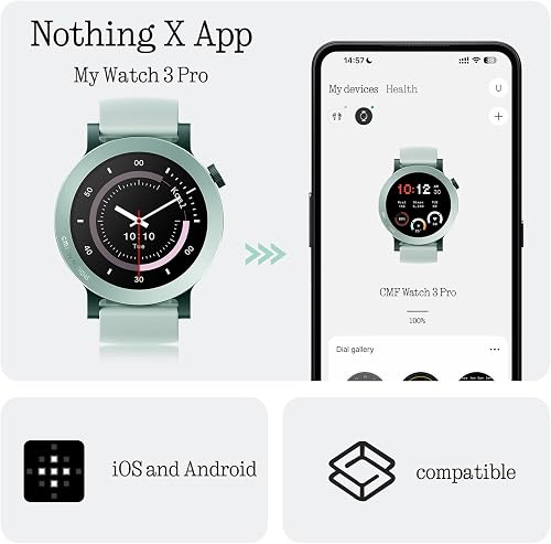 CMF Watch 3 Pro – Montre connectée 1,43" AMOLED, 13 Jours d’autonomie, GPS Double, appels Bluetooth avec réduction de Bruit IA, Suivi Sommeil et Cardio – Orange - 8