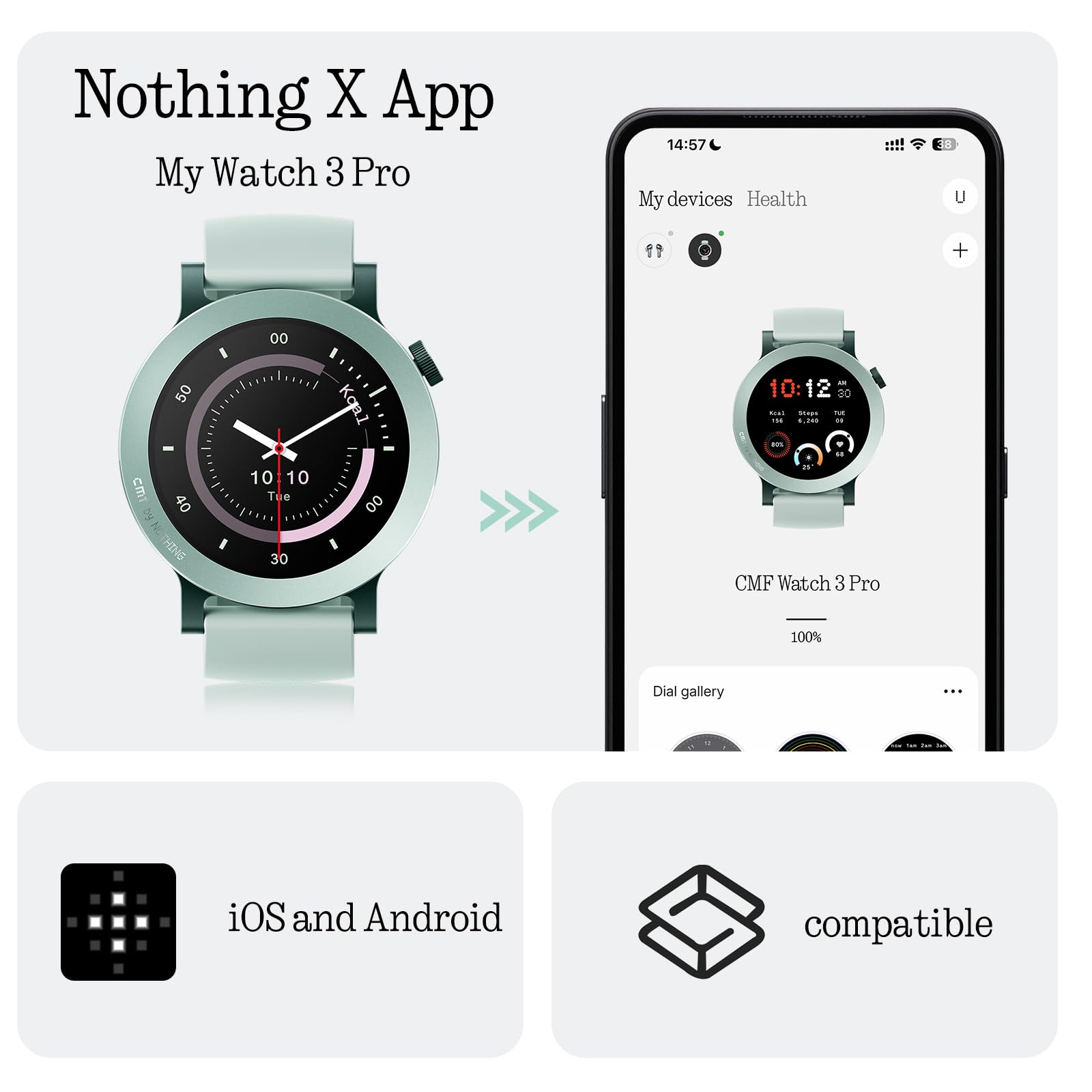 CMF Watch 3 Pro – Smartwatch con Display AMOLED da 1,43", 13 giorni di autonomia, Dual-band GPS integrato, chiamate Bluetooth e monitoraggio della frequenza cardiaca – Arancione