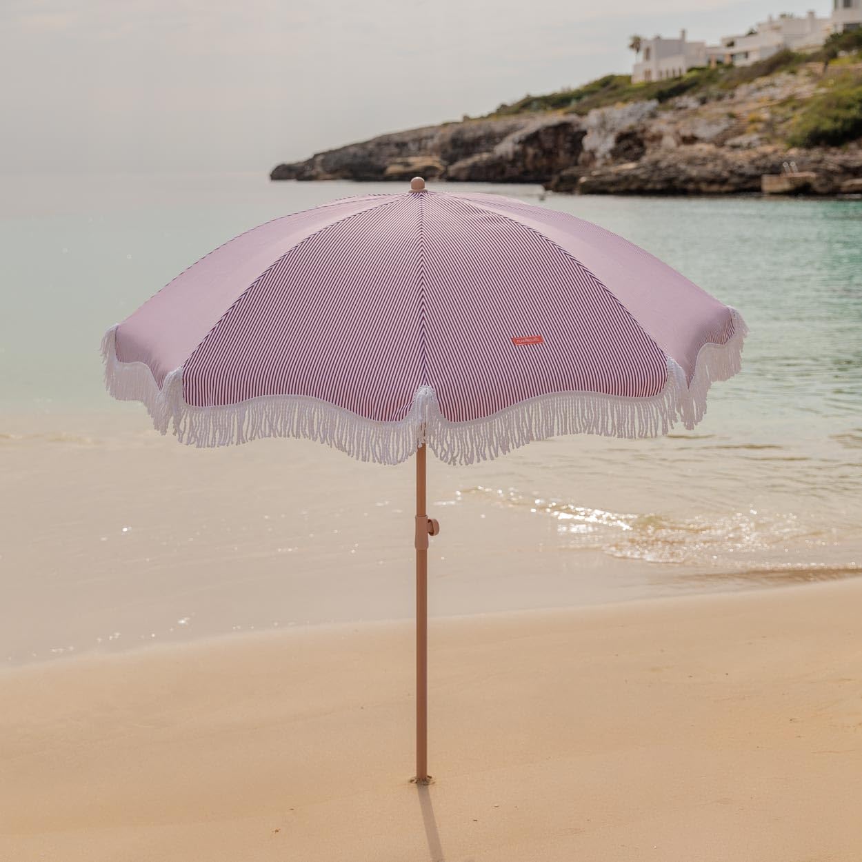 Flamingueo Sombrilla Playa, Piscina, Terraza Exterior, Protección UPF 50+, Altura y Orientación Regulable, Funda de Transporte, Poliéster, 210 x 180 cm