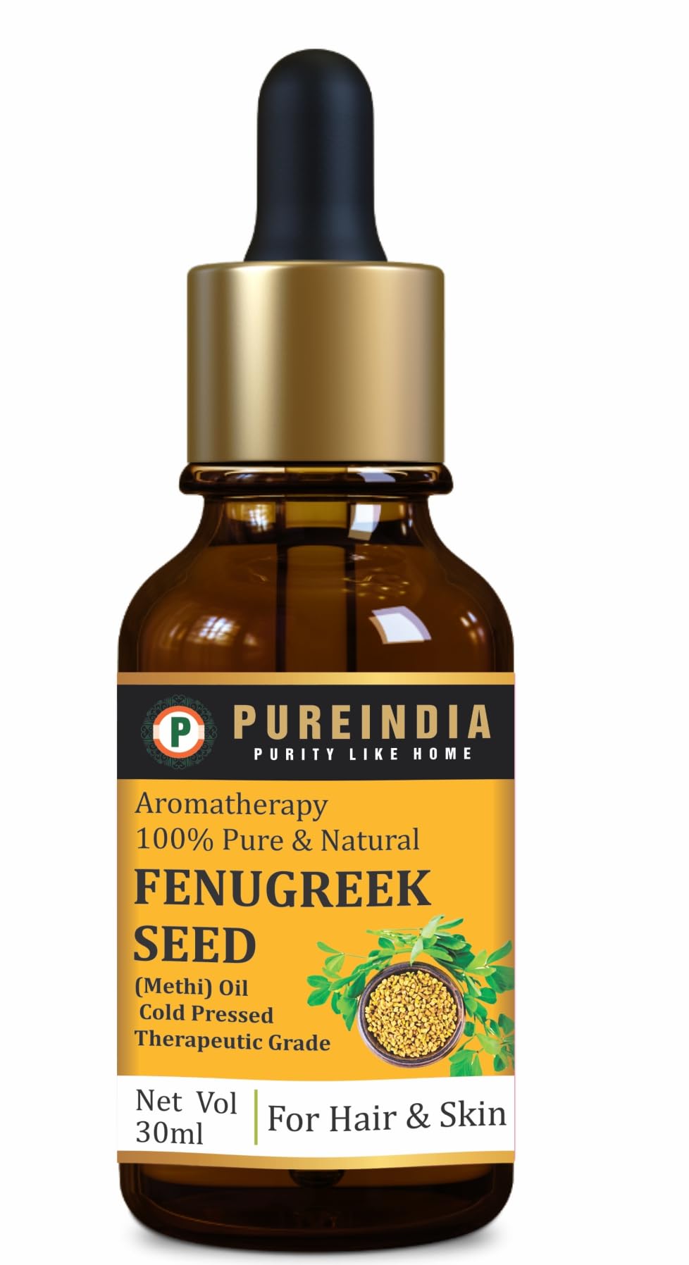 Fenugreek Essential Oil (Methi Seed Oil) | 100% Undiluted, Natural & Therapeutic Grade - Helps In Care Of Skin, Hair,30ml-image-30