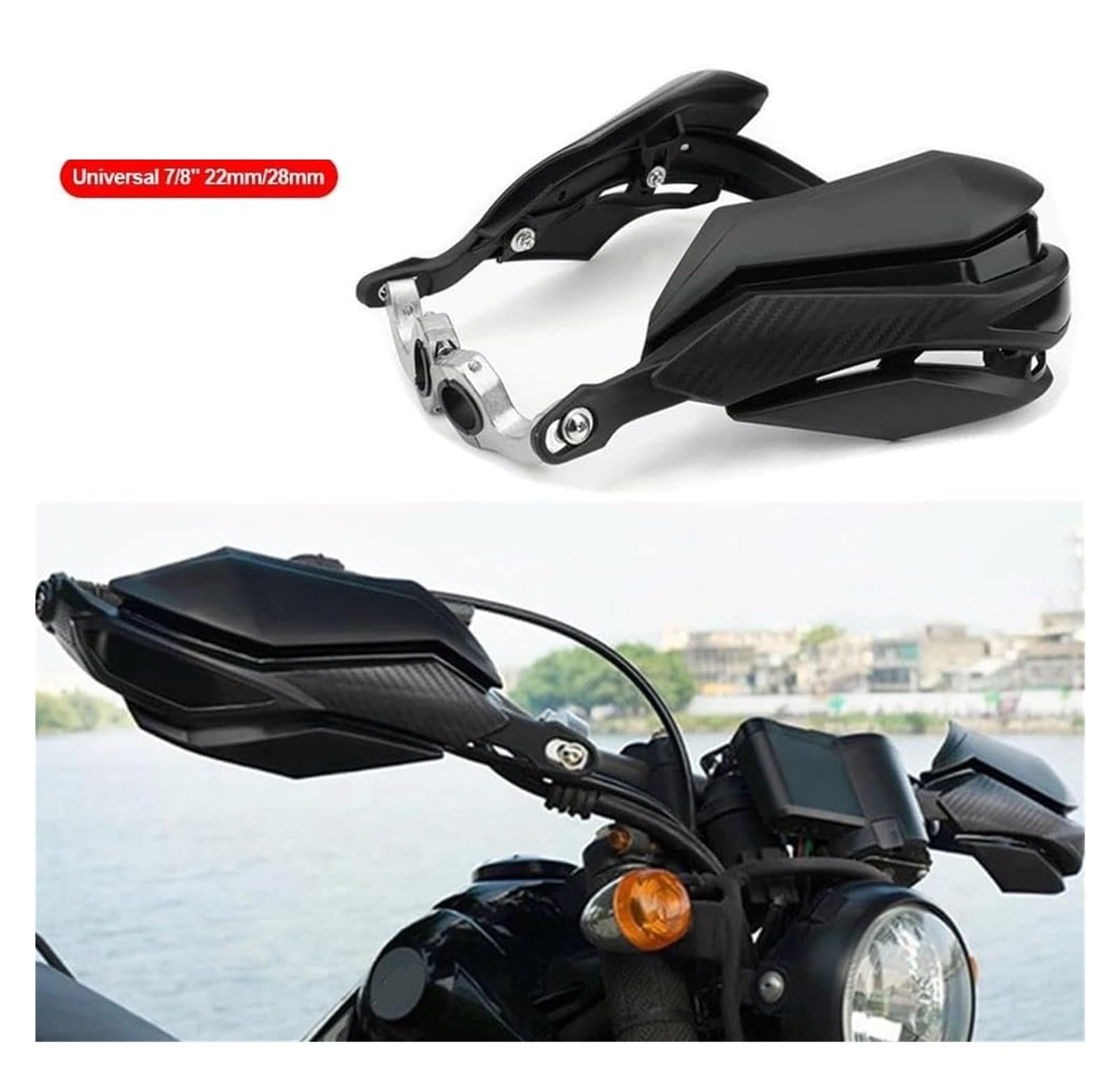 para Suzuki Motocicleta 28 Mm 22 Manillar Protección Protector De Manos Mano Protectores Moto Mano Protector