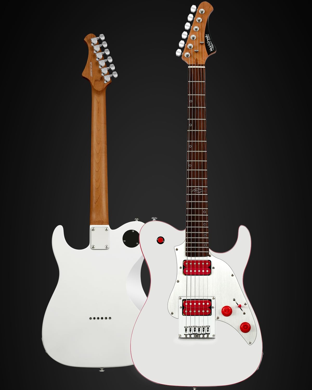 Amazon.com: WestCreek TT-50KS Solid Body Electric Guitar, Mahogany