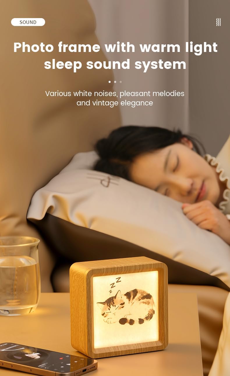 Sleep Speaker/Bluetooth Connectivity/White Noise Speaker/Ambient Night Light/Timed Auto-Off/Mood Soothing/Suitable for Adults & Children/Ideal for Personal Use or Gifting (Yellow)