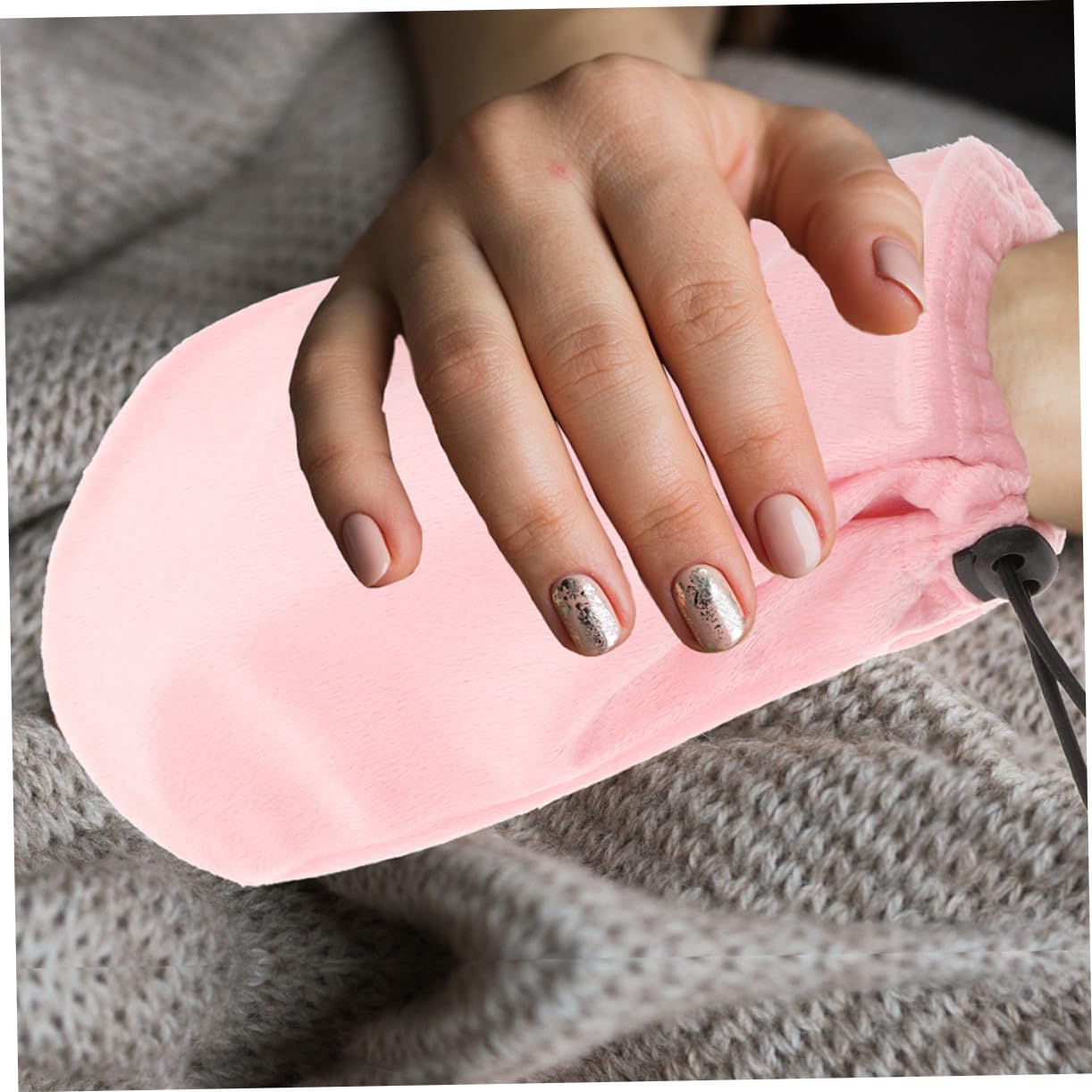 2 pares Guantes de Terapia de Cera con Algodón y Conservación Térmica y Humectación para Cuidado y Nutrición de Manos