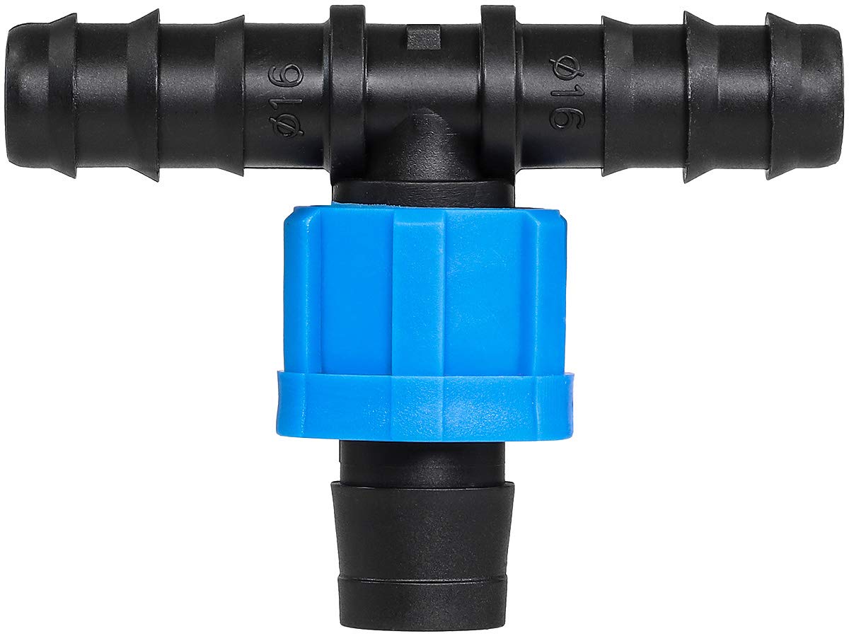 IrrigationKingRK161617 Tee, 16 mm Barb x 5/8" Tape (Pack of 50)