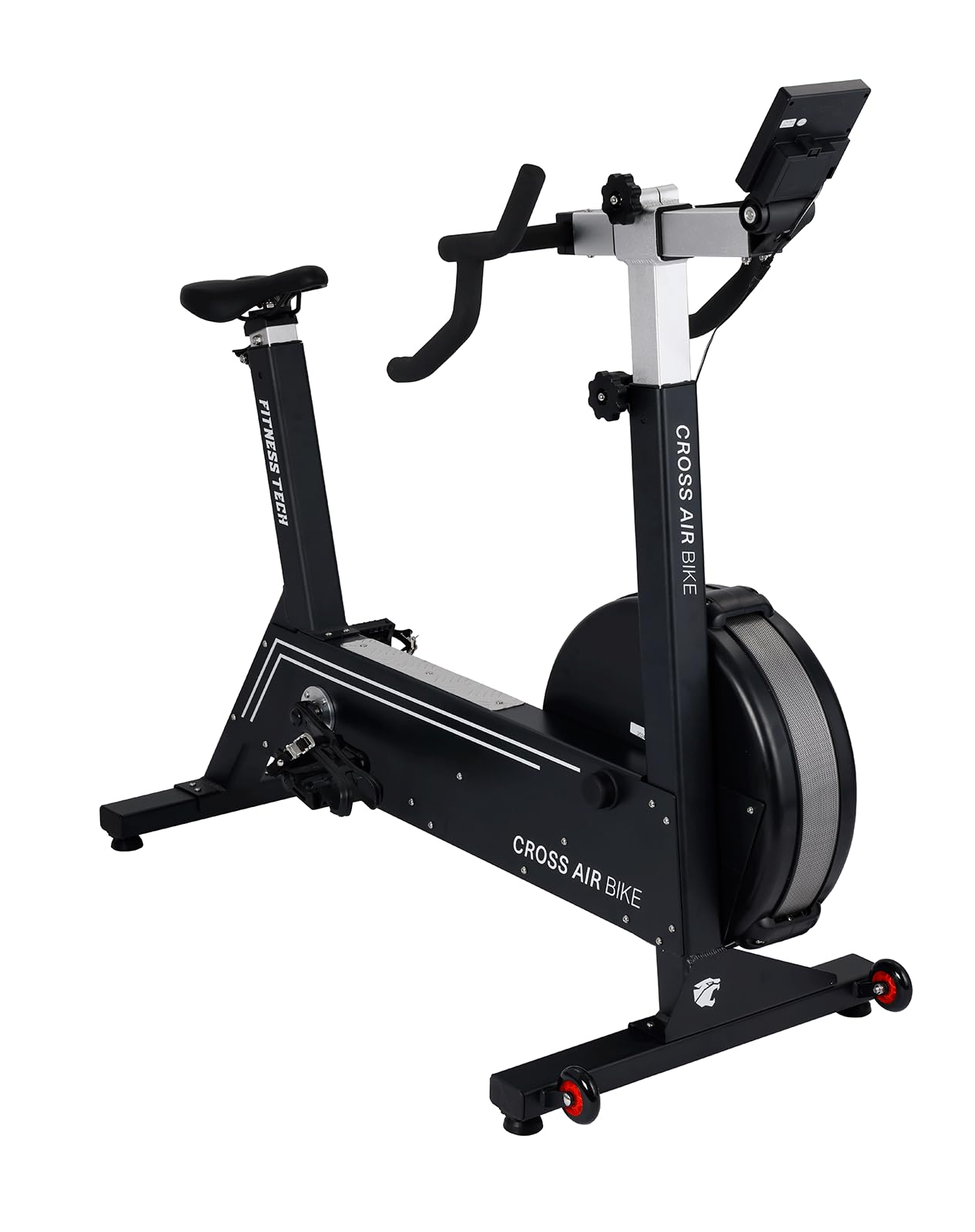 Bicicleta Estática Cross Air Bike Profesional | Sistema de Resistencia por Aire, 10 Niveles de Resistencia, Cardio de Alta Intensidad, 34 Kg