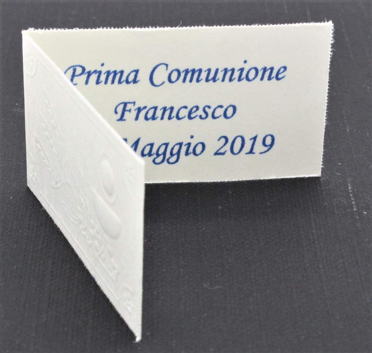 LE GEMME DI VENEZIA Bigliettini Bomboniera Prima Comunione con Calice A Rilievo Stampa Personalizzata a Colori (Pezzi 200)
