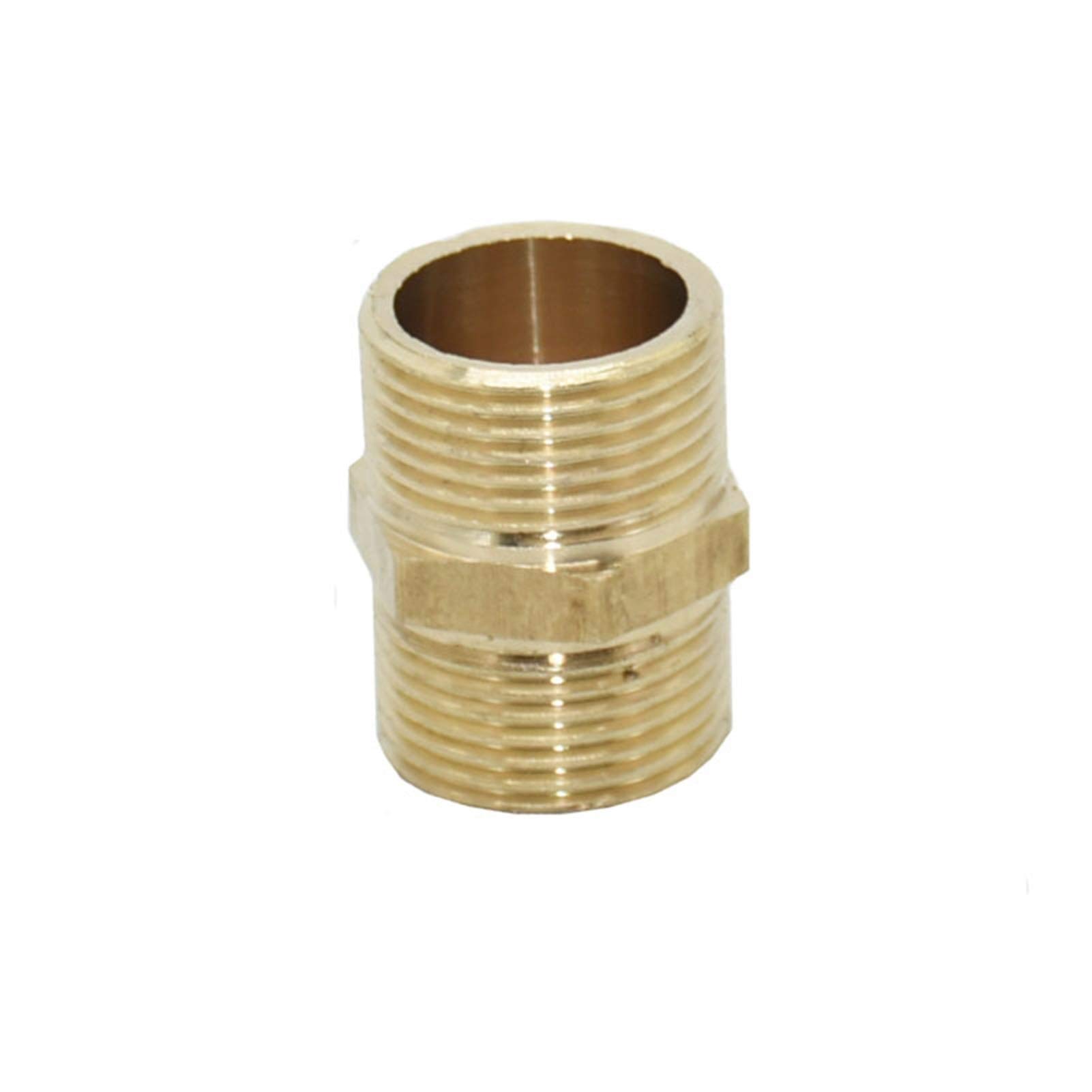 Adattatore per connettori da giardino Copper maschio G1 / 2 G3 / 4 G1 Connettore filettabile in ottone con filettatura in ottone for tubo del tubo del tubo del tubo del tubo del tubo esagonale 10pcs