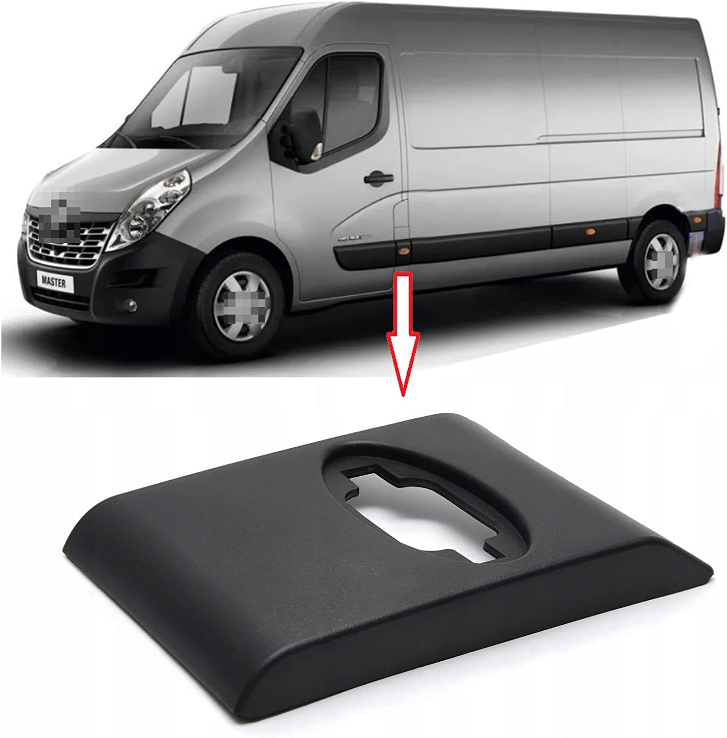 Baguette/Moulure de panneau central gauche compatible avec chassis long Renault Master 3, Opel Movano B et Nissan NV400 | Installation facile et qualité OEM | FINAO AUTOPARTS