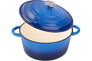Cook Wonders with the 4.5 Quart Enameled Iron Vapor Dutch Oven Pot