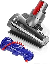 CISSIYOG Hair Nozzle Mini Electric Brush Compatible with Dyson V7 V8 V10 V11 V15 Vacuum Cleaner for Mattresses, Sofas, Stairs and Car Interiors, Anti-Tangle