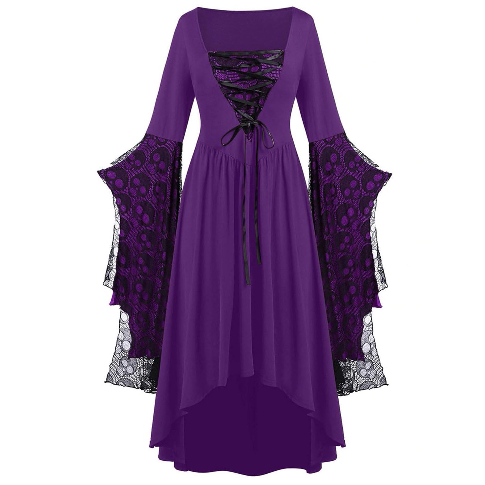 Sukienka koronkowa rozmiar Womne Plus Fashion Sleeve Plus sukienka