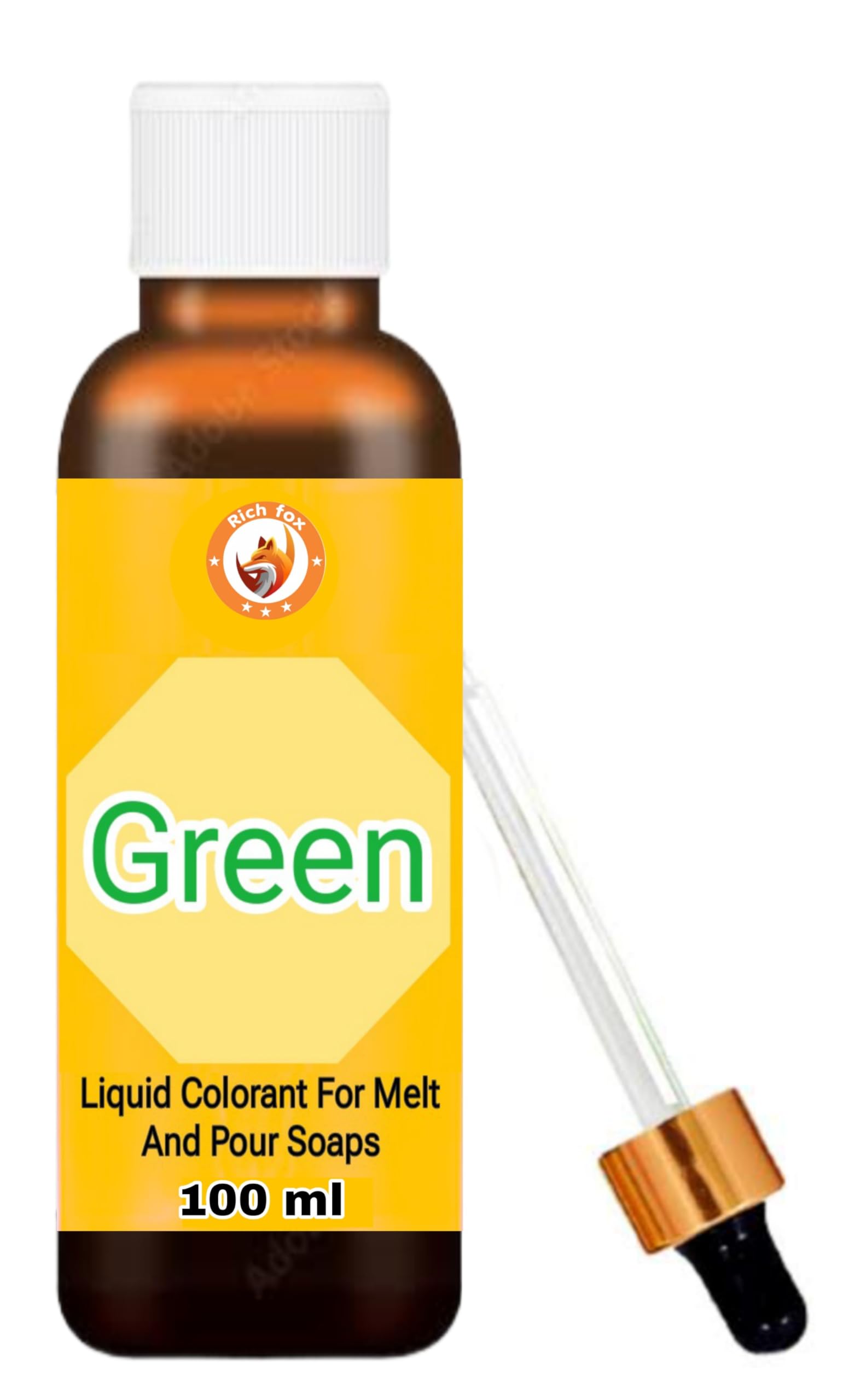 Rich Fox DIY Liquid Soap Making Colours for Melt & Pour Soaps -100 ml (Green)