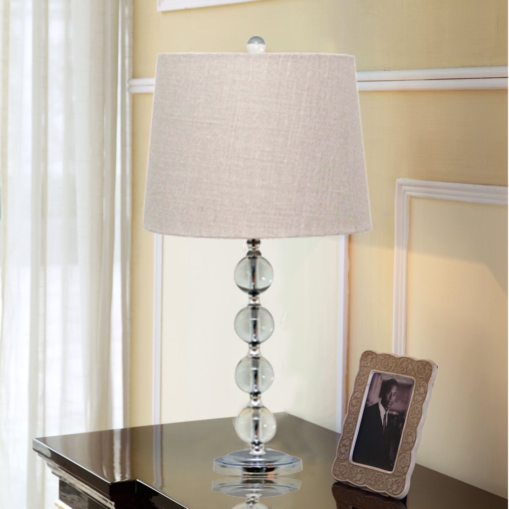 Catalina 19356 002 Haley Hayley Dimmable Clear Stacked Ball Table |  Desertcart Seychelles, image size:1000x1000