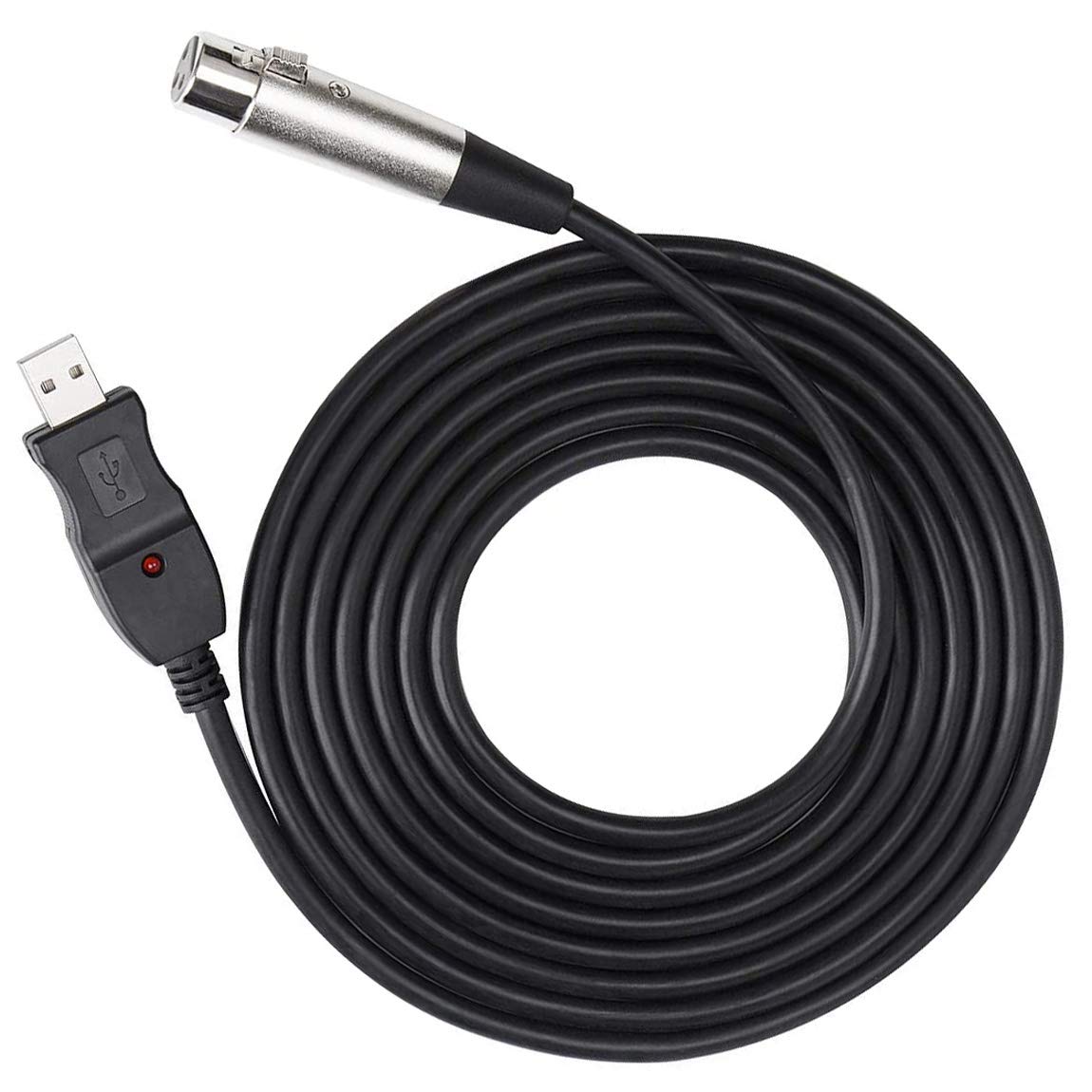 Amazon.co.jp: USB-XLRマイクロフォンケーブル 3MケーブルPCマイク用