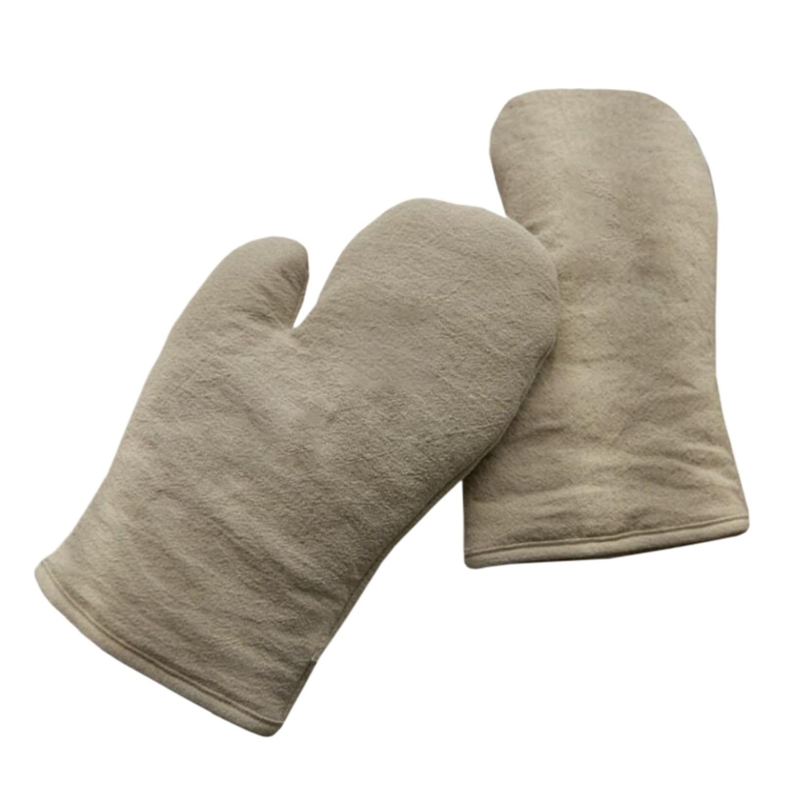 Gants de Cuisine 1 Paire de Gants de Cuisson en Coton et Lin