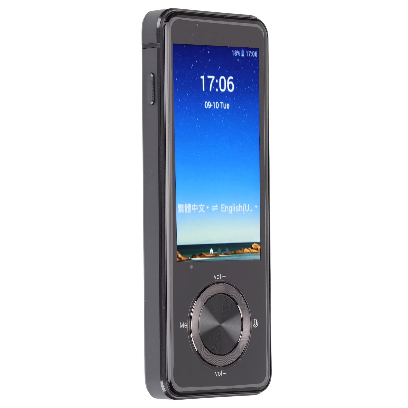 Language Translator Device,3in Ekran Dotykowy Smart Voice Translator, 109 Online 12 Offline Translator,43 Photography Language Urządzenie Voice Translator (Szary)