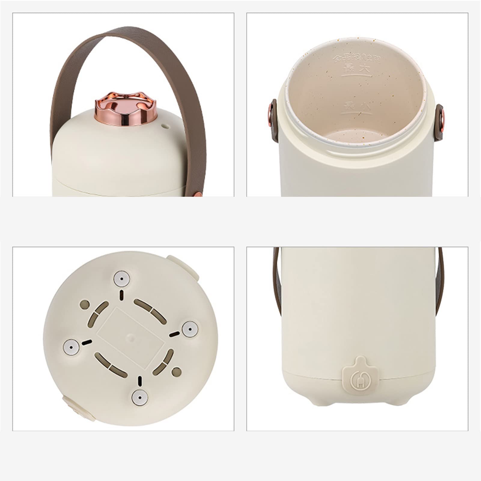 Portable Small Electric Kettle, Travel Electric Kettle Mini Portable Electric Cup Multifunctional Health Preserving Electric Stew Cup CN Plug