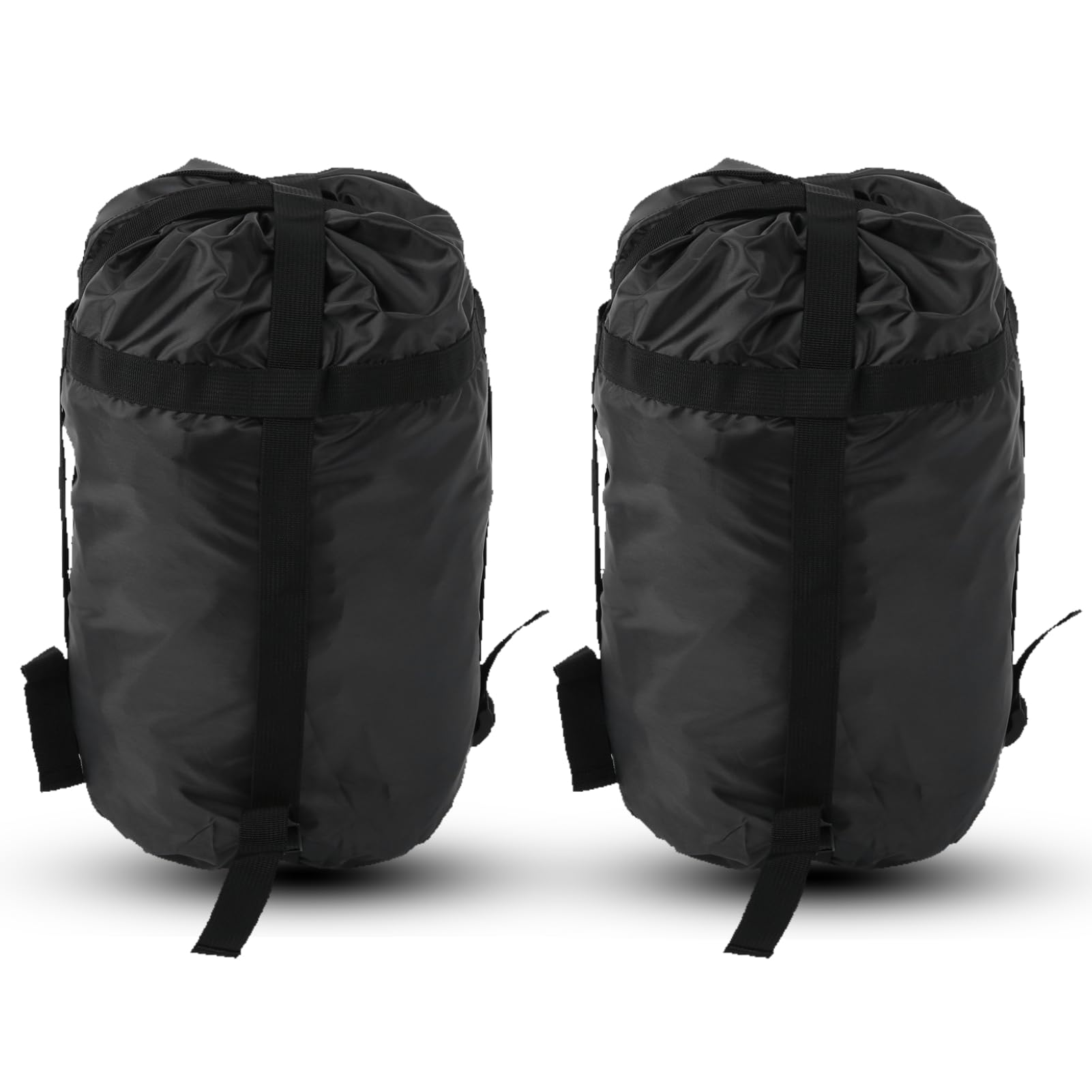 equlup 2Pcs Sleeping Bag Storage Bag, Sleeping Compression Stuff Sack 43x23x23cm/16.9x9.1x9.1in Camping Backpacking Sleeping Bag for Camping Travelling
