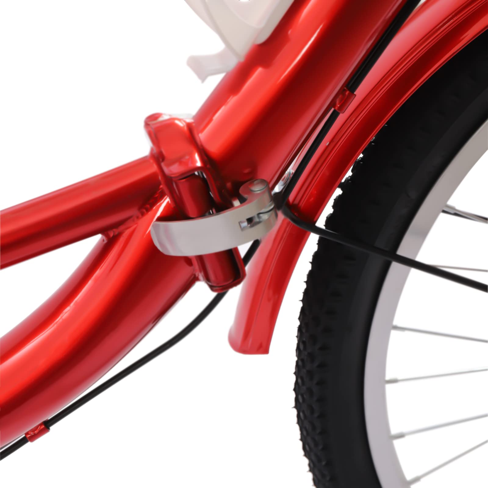 Tricycle 24 pouces pour adultes, vélo pliable à 7 vitesses, vélo à 3 roues, capacité de charge 140 kg, avec lumière LED et porte-gobelet à eau